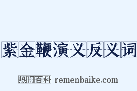 紫金鞭演义反义词是什么意思的图片